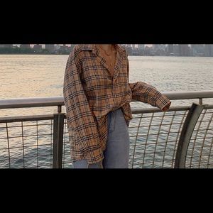 Burrberry men's vintage check cotton shirt